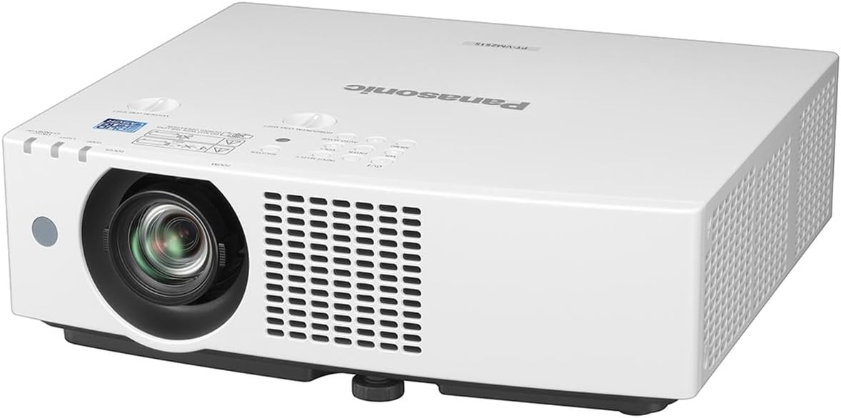 Angle. Panasonic - Panasonic PT-VMZ51S LCD Projector - 16:10 - Ceiling Mountable, Floor Mountable - White - 1920 x 1200 - Front, Rear - 1.07 Billion Colors (30-bit).