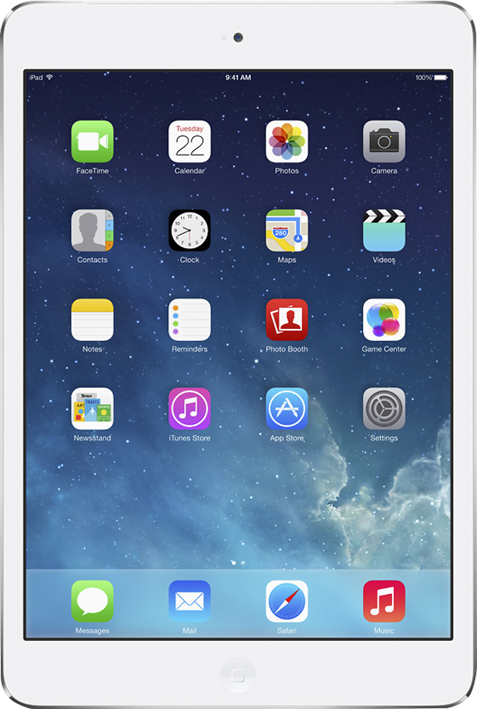 Apple® iPad® mini 2 with Wi-Fi 64GB Silver/White ME281LL/A - Best Buy
