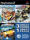 Front Detail. ATV Offroad Fury 2 / Need for Speed: Hot Pursuit 2 / Splashdown: Rides Gone Wild - PlayStation 2.