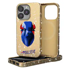 Keyscaper - NFL - Buffalo Bills 2024 Illustrated Limited Edition Bling iPhone Case - 14 - Gold