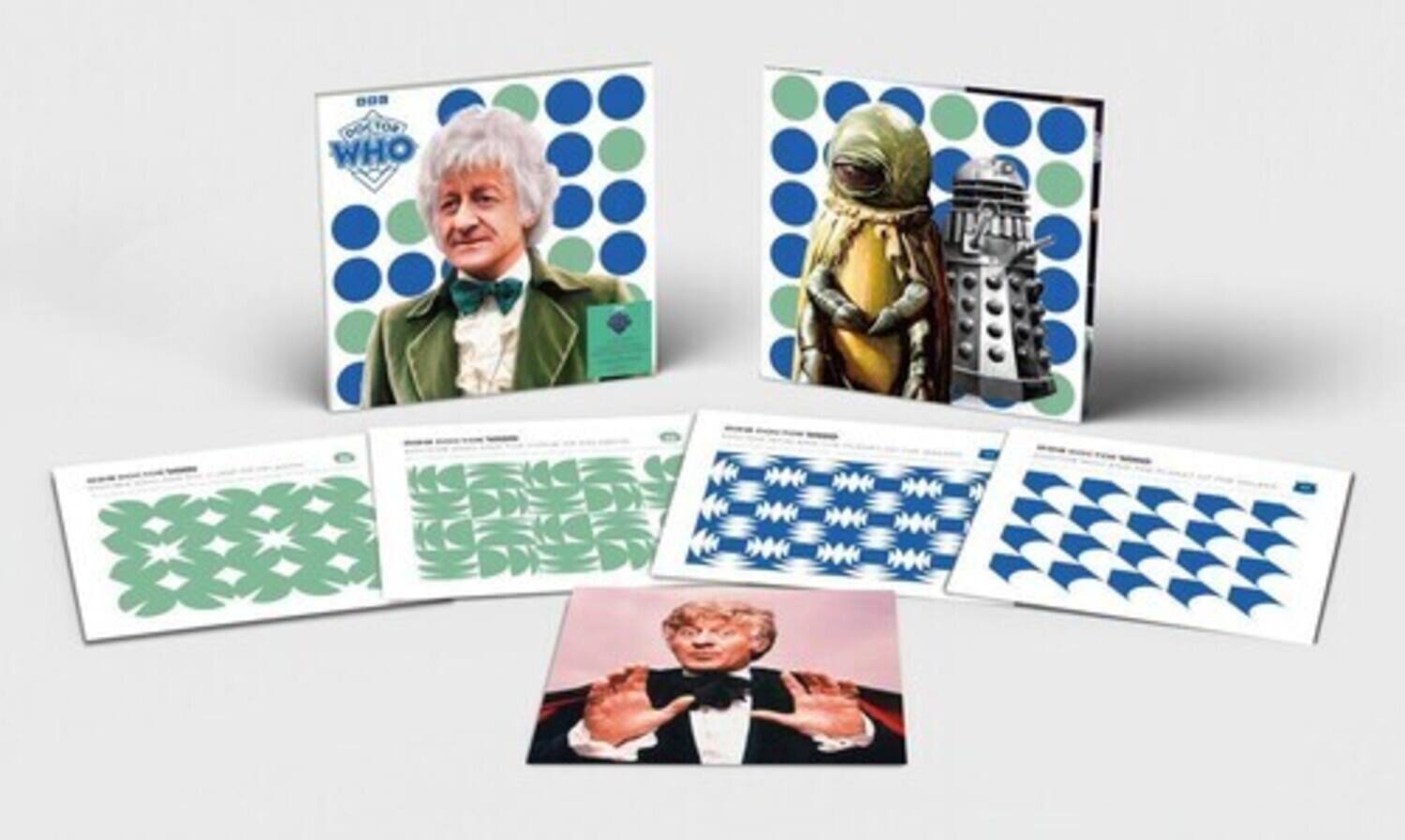 Doctor Who - Jon Pertwee Collection - 4LP Boxset on 140-Gram Green & Blue Colored Vinyl   - VINYL LP