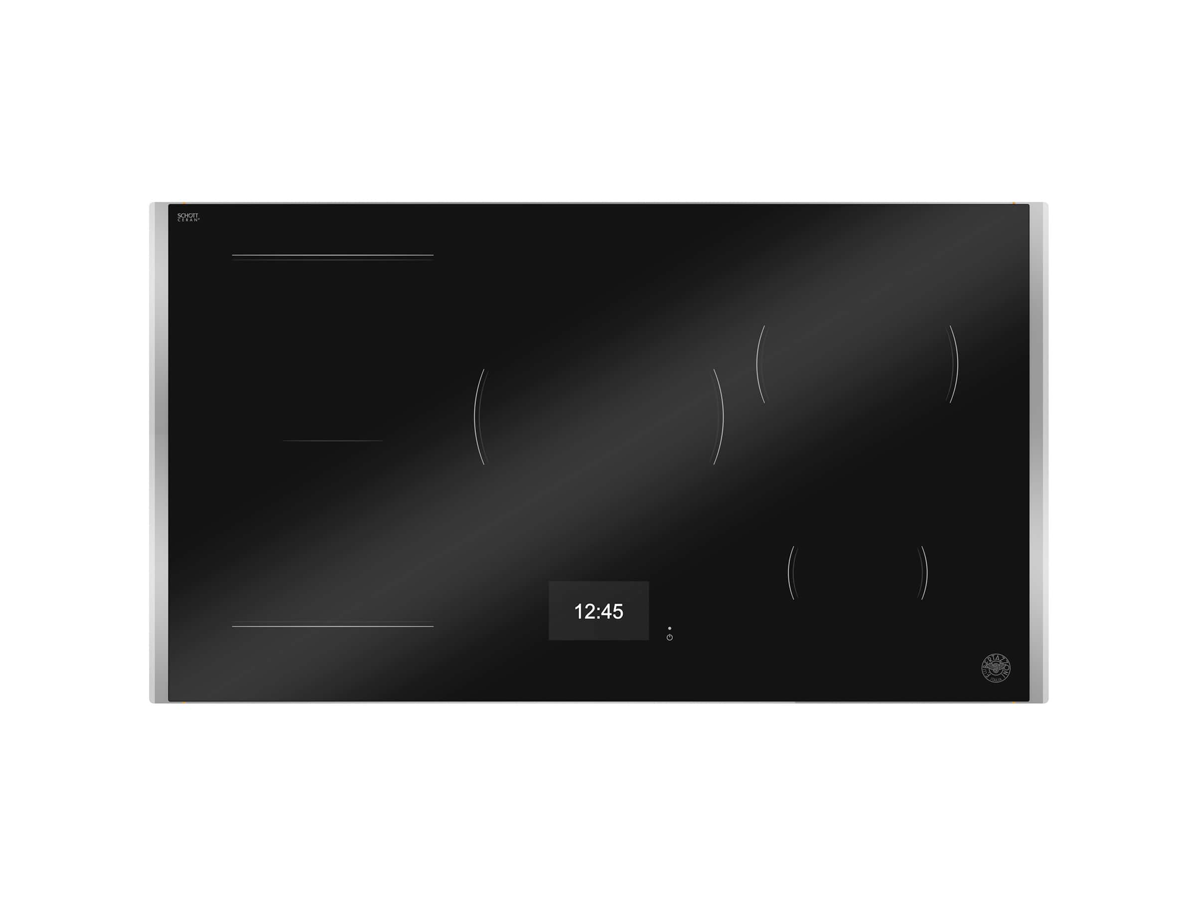 "36"" Bertazzoni Induction Cooktop - Black with Stainless Steel Metal Frame - Black Glass/Stainless Steel" price history on PriceWatchPro