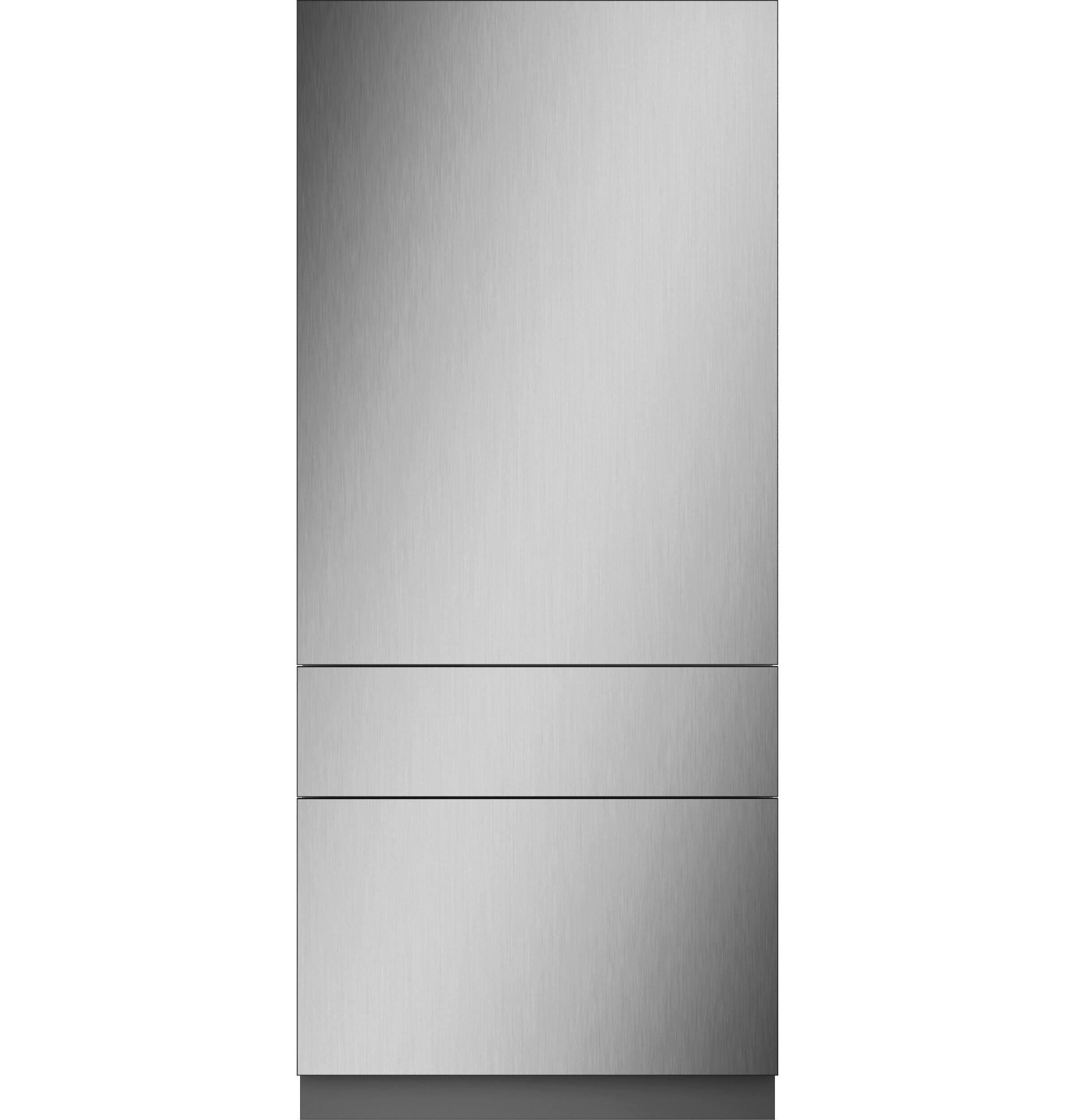 Monogram - 36" Single Door Bottom Freezer Refrigerator Panel Kit- Left Swing Models ZIC363IPVLH & ZIC363NBVLH - Stainless Steel