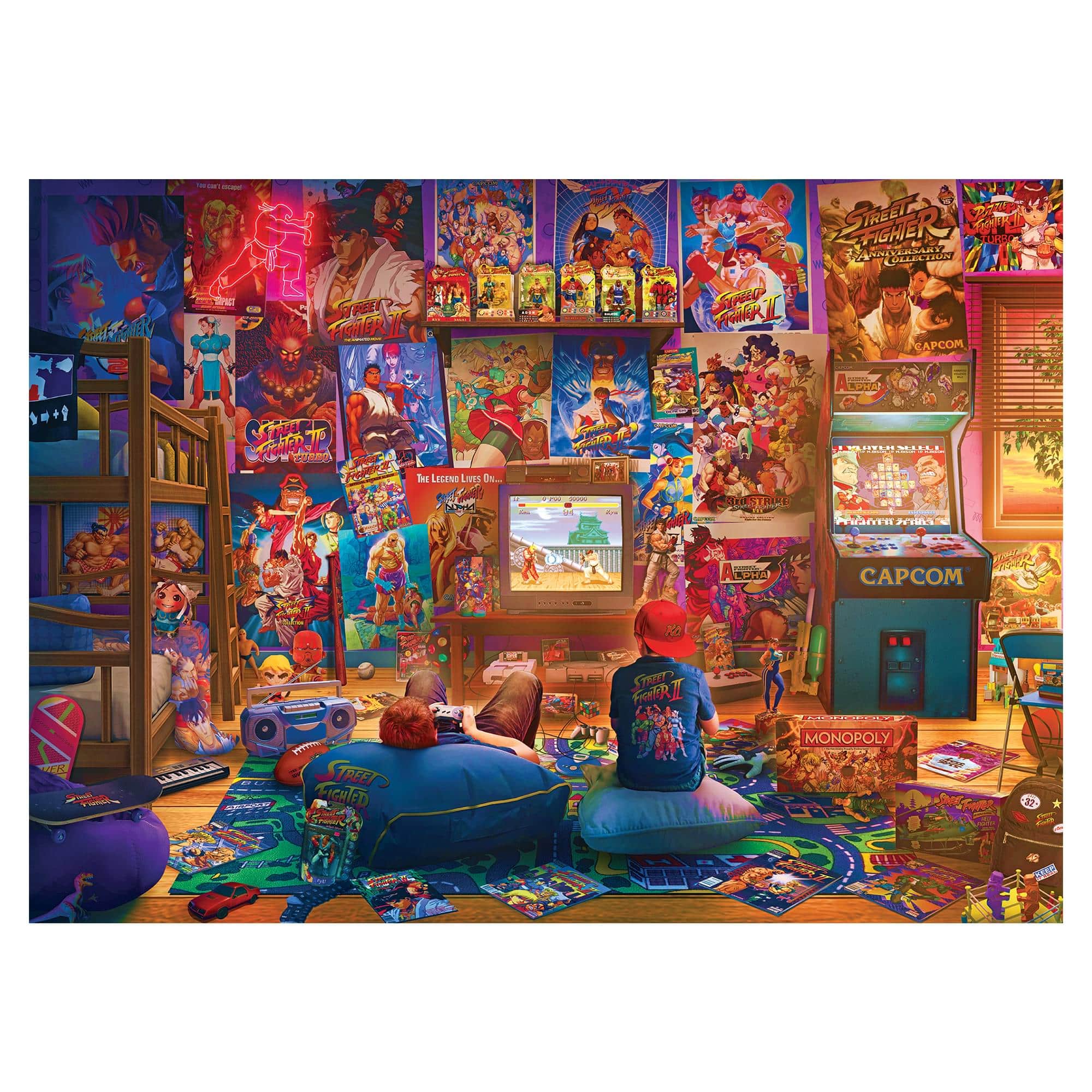 Toynk - Street Fighter Meet the New Challengers 1000 Piece Jigsaw Puzzle - Multi-Color