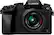 Front. Panasonic - LUMIX G7 Mirrorless 4K Photo Digital Camera Body with 14-42mm f3.5-5.6 II Lens - DMC-G7KK - Black.