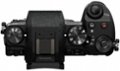 Top. Panasonic - LUMIX G7 Mirrorless 4K Photo Digital Camera Body with 14-42mm f3.5-5.6 II Lens - DMC-G7KK - Black.
