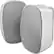 Front. Insignia™ - 2-Way Indoor/Outdoor Speakers (Pair) - Silver.