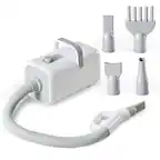 Front. Bestier - 1550W High-Velocity Pet Dryer with Heater, Adjustable Speed & Temp, Dog Grooming Blower with 4 Nozzles.