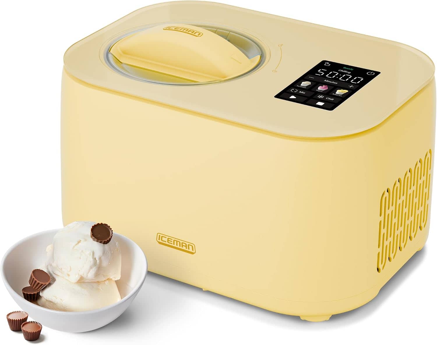 Chefman - Iceman Trio Ice Cream, Frozen Yogurt, and Italian Ice Maker, No Pre-Freezing, Two Inserts Included - Butter price history on PriceWatchPro