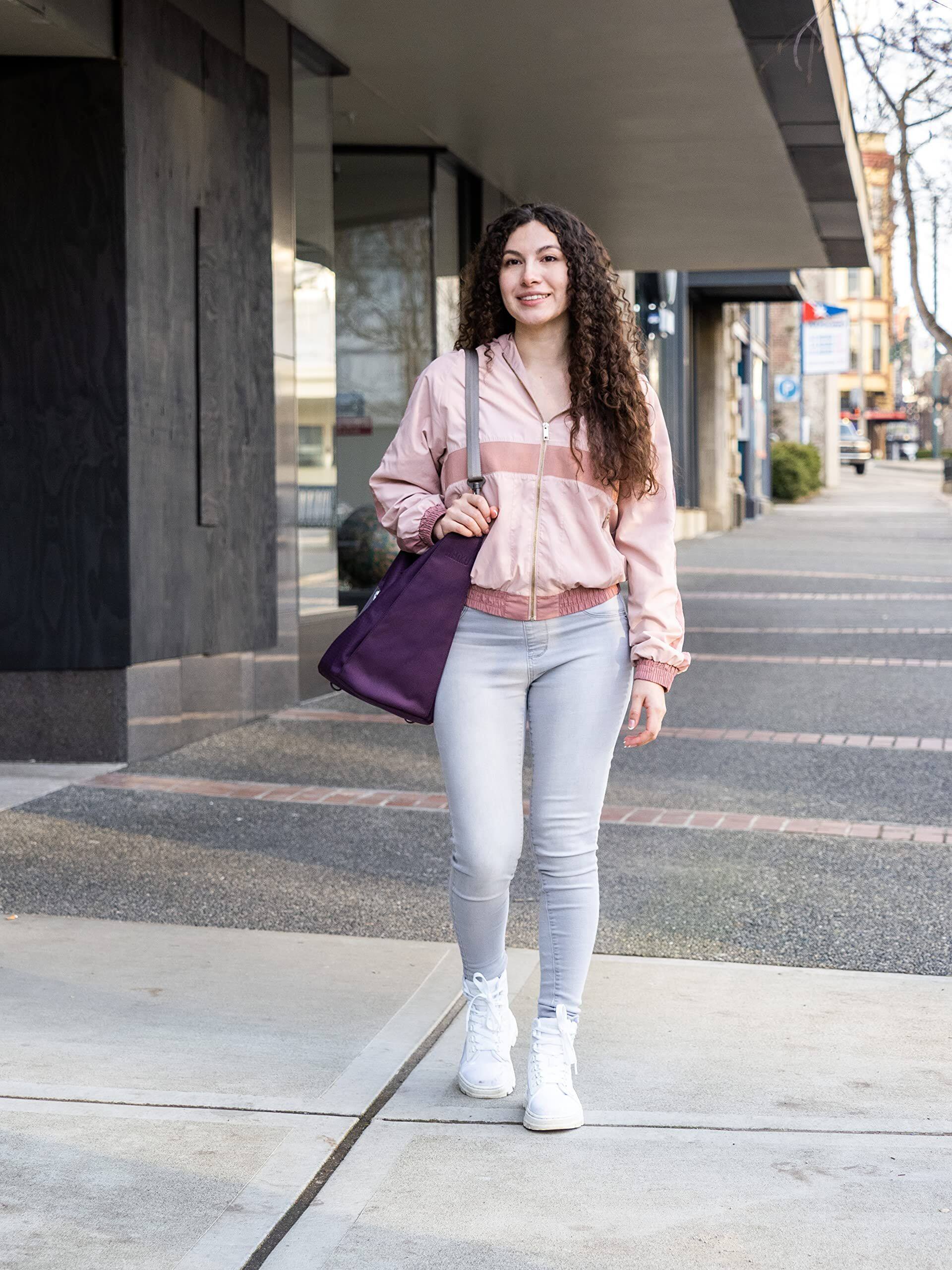 Alt View 1. Haiku - Haiku Crescent 2.0 Handbag - Blackberry.