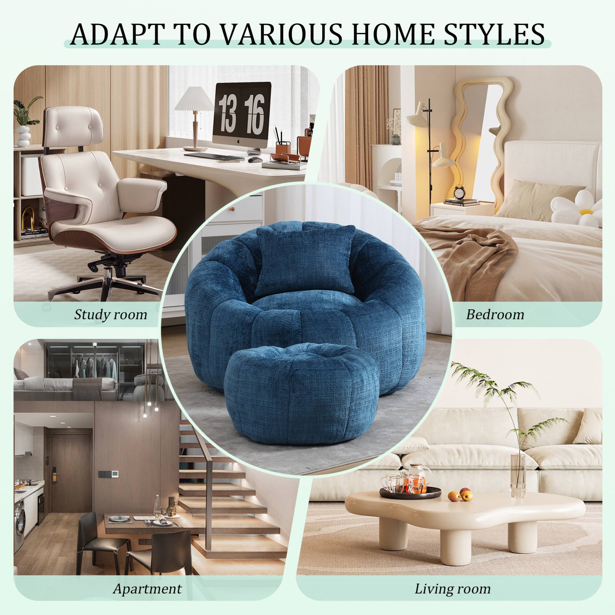 ADAPT TO VARIOUS HOME STYLES

- Study room
- Bedroom
- Apartment
- Living room