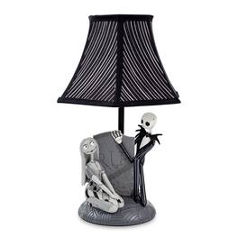 Disney - Tim Burton's The Nightmare Before Christmas Jack And Sally 15 Inch Table Lamp - Black/White