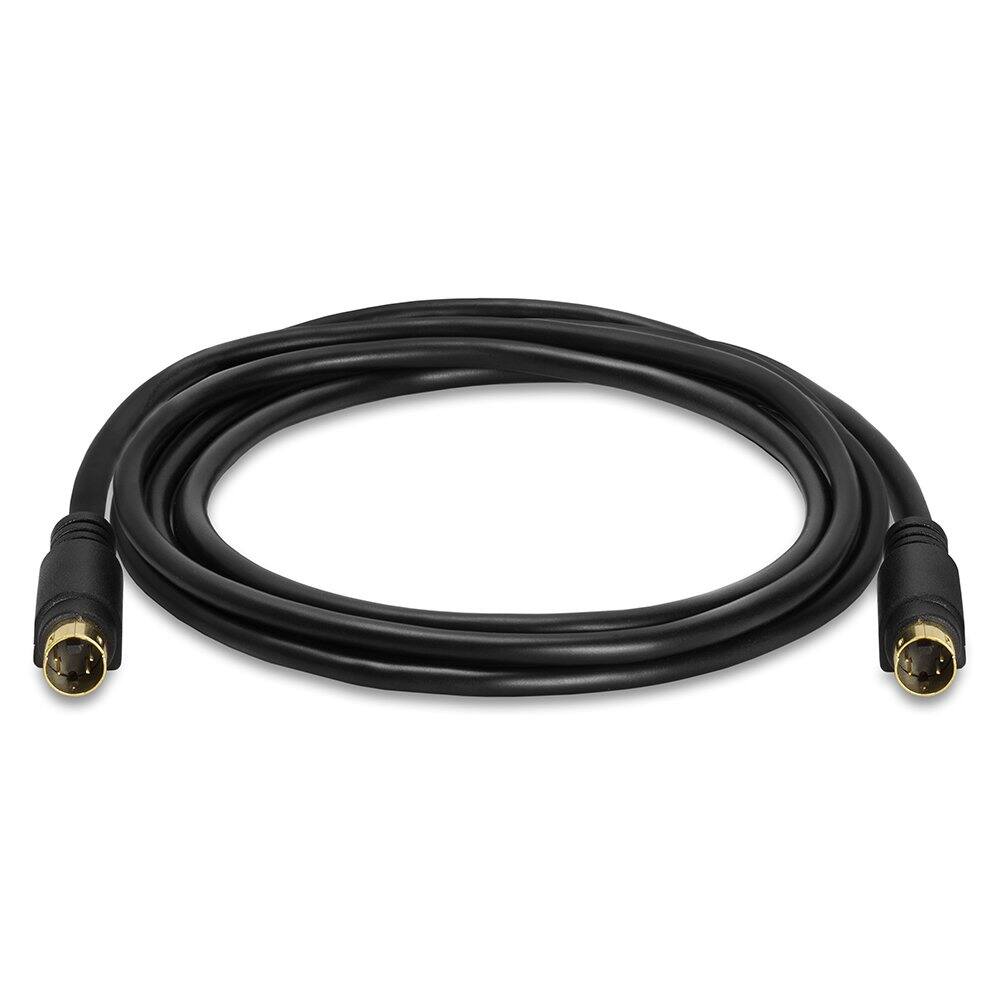 Angle. Cmple.com - Cmple - S Video Cable 6 ft SVHS 4-PIN Video Cable Mini Din S-Video Cord for Camcorder, DSS Receiver - Black.