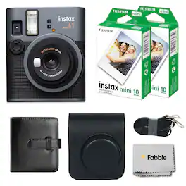 Fujifilm - Instax Mini 41 Instant Film Camera Bundle with Groovy Case, Twin Pack Film 20 Sheets, Photo Album 32 Photos
