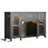 Alt View 13. Bestier - Bestier 55-Gallon Metal Fish Tank Stand with Storage Cabinet Supports Up to 750 lbs - Black.