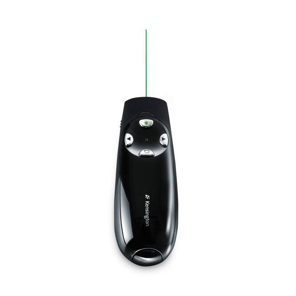 Angle. Kensington - K72353USA 150 ft. Range Class 2 Wireless Presenter Pro with Green Laser - Black - Black.