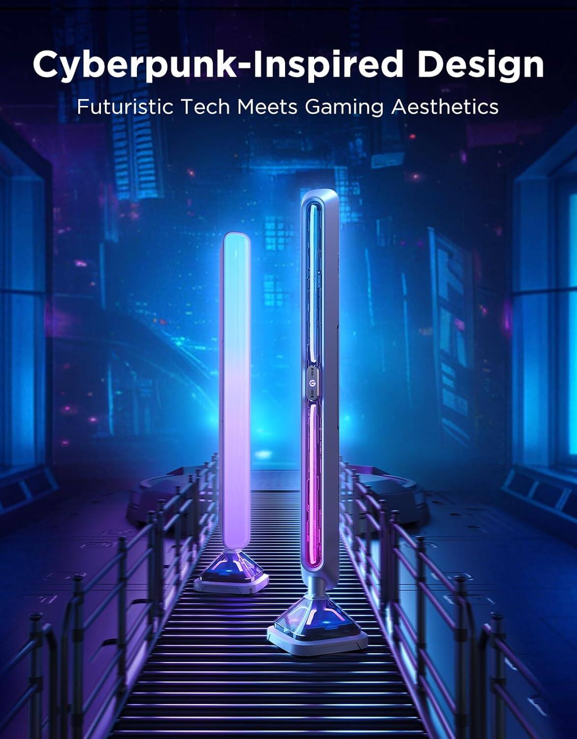 Cyberpunk-Inspired Design  
Futuristic Tech Meets Gaming Aesthetics