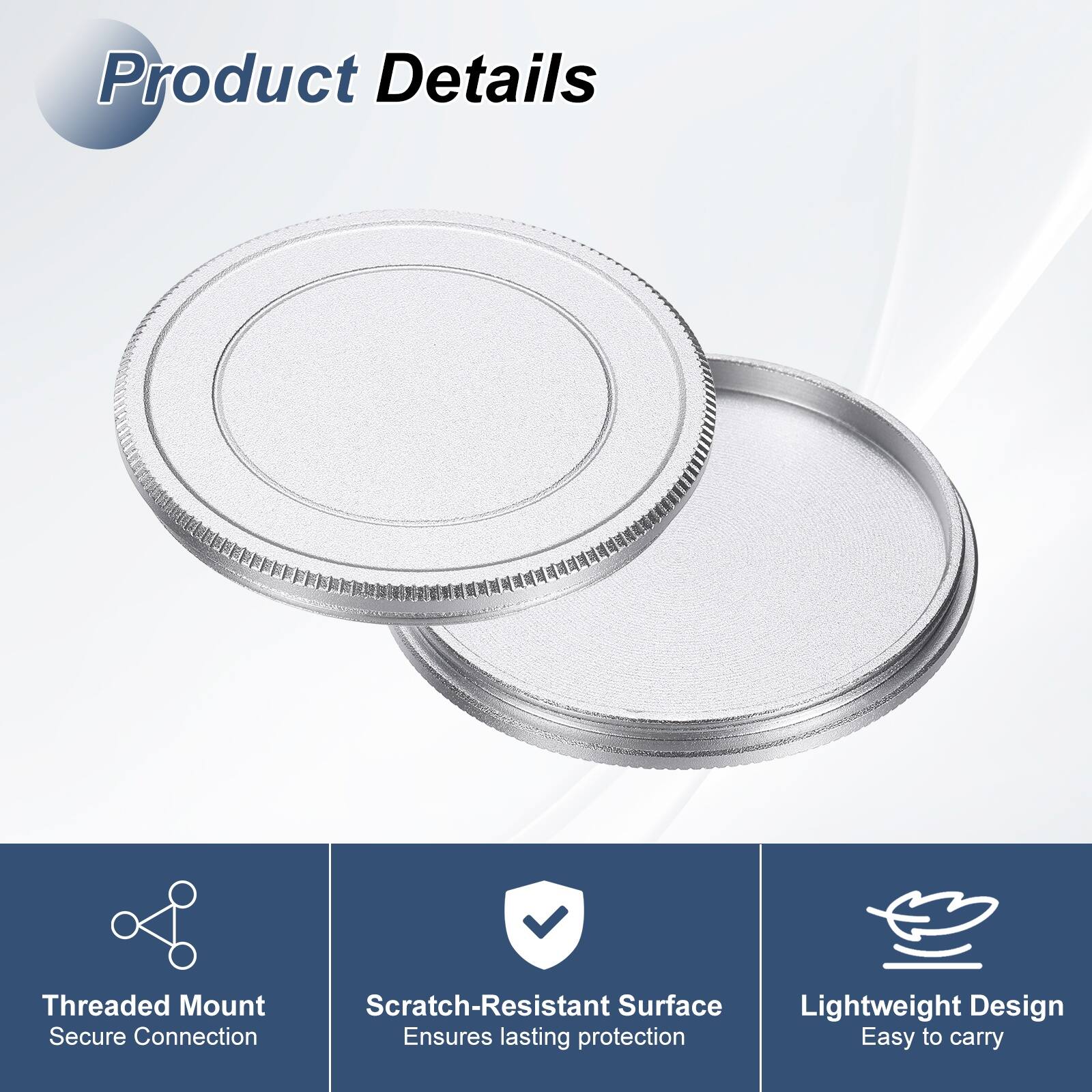 Product Details

- Threaded Mount
  - Secure Connection

- Scratch-Resistant Surface
  - Ensures lasting protection

- Lightweight Design
  - Easy to carry