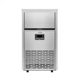 Koolmore - Commercial Crescent Ice Maker In 100 lbs/ 24 hrs and 30 lbs storage capacity - Stainless Steel