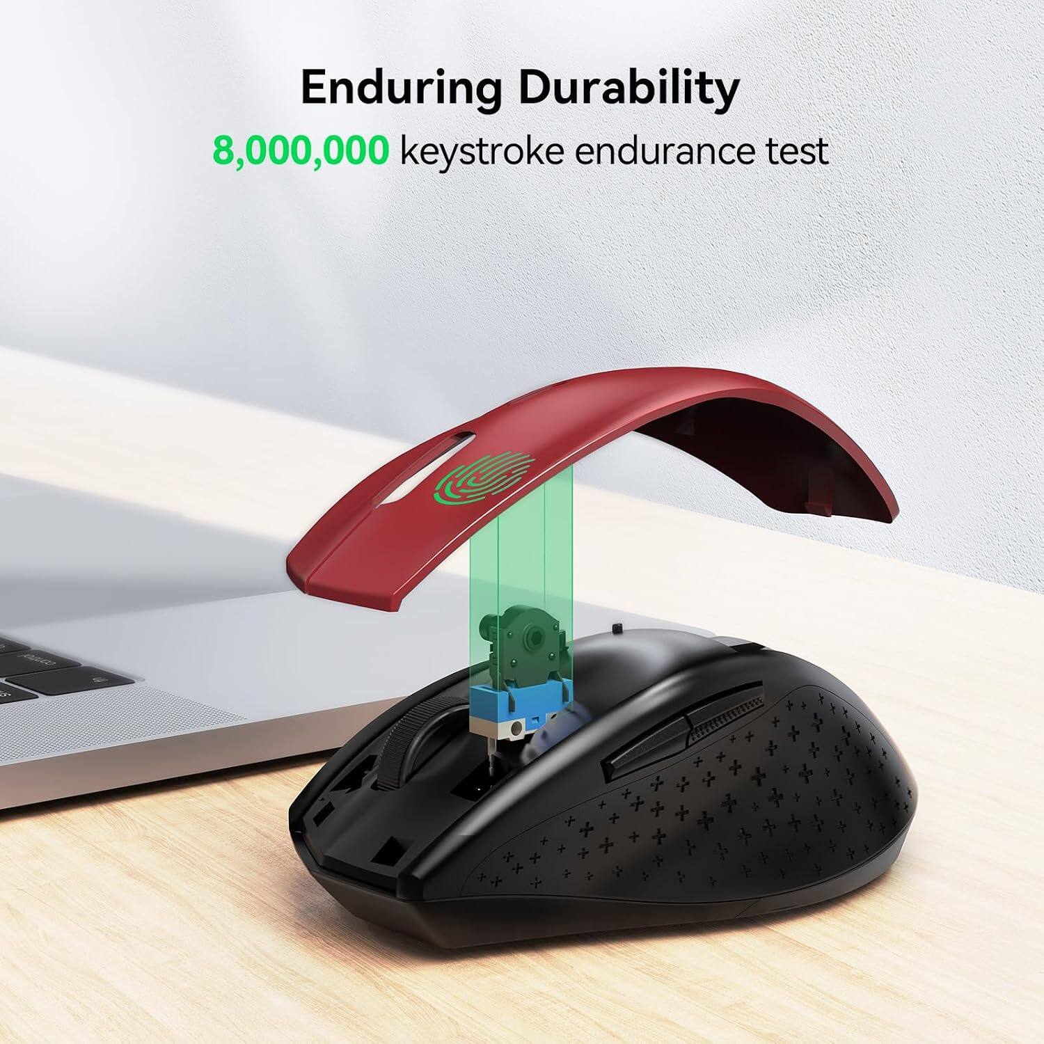 Enduring Durability  
8,000,000 keystroke endurance test