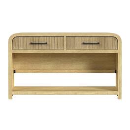 Picket House Furnishings - Woodridge Sofa Table with Bottom Shelf in Natural - Tural