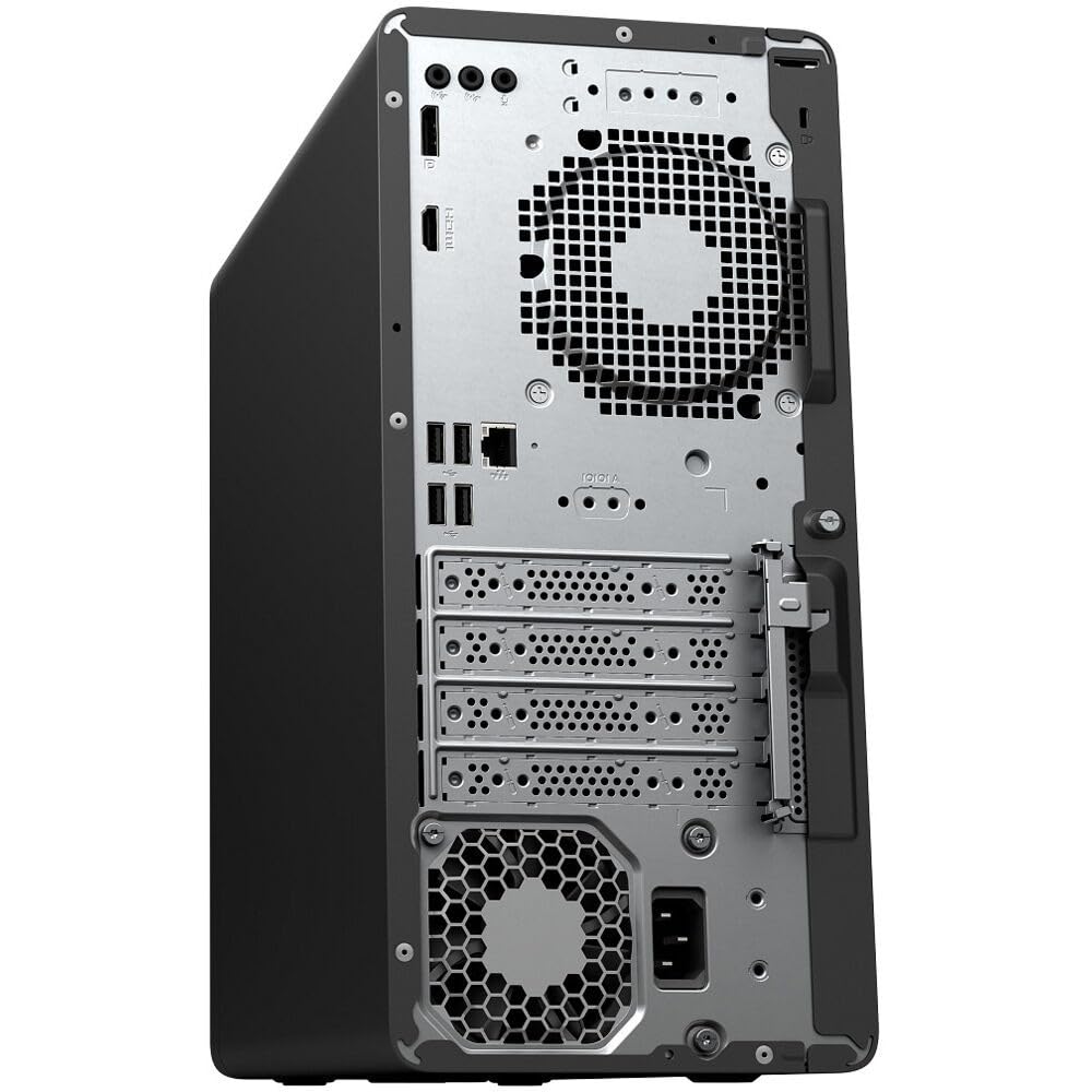 Back. HP - HP OmniDesk M03 AI Desktop PC - Intel Core Ultra 7 265, 32GB DDR5, 1TB NVMe SSD, Intel Graphics, Wi-Fi 6, Win 11 Pro - Dark Wood.