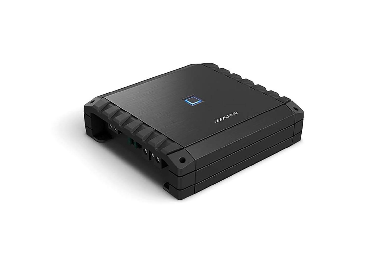 Angle. Alpine - S-Series Class D Mono Amplifier with Variable Crossovers - Black.