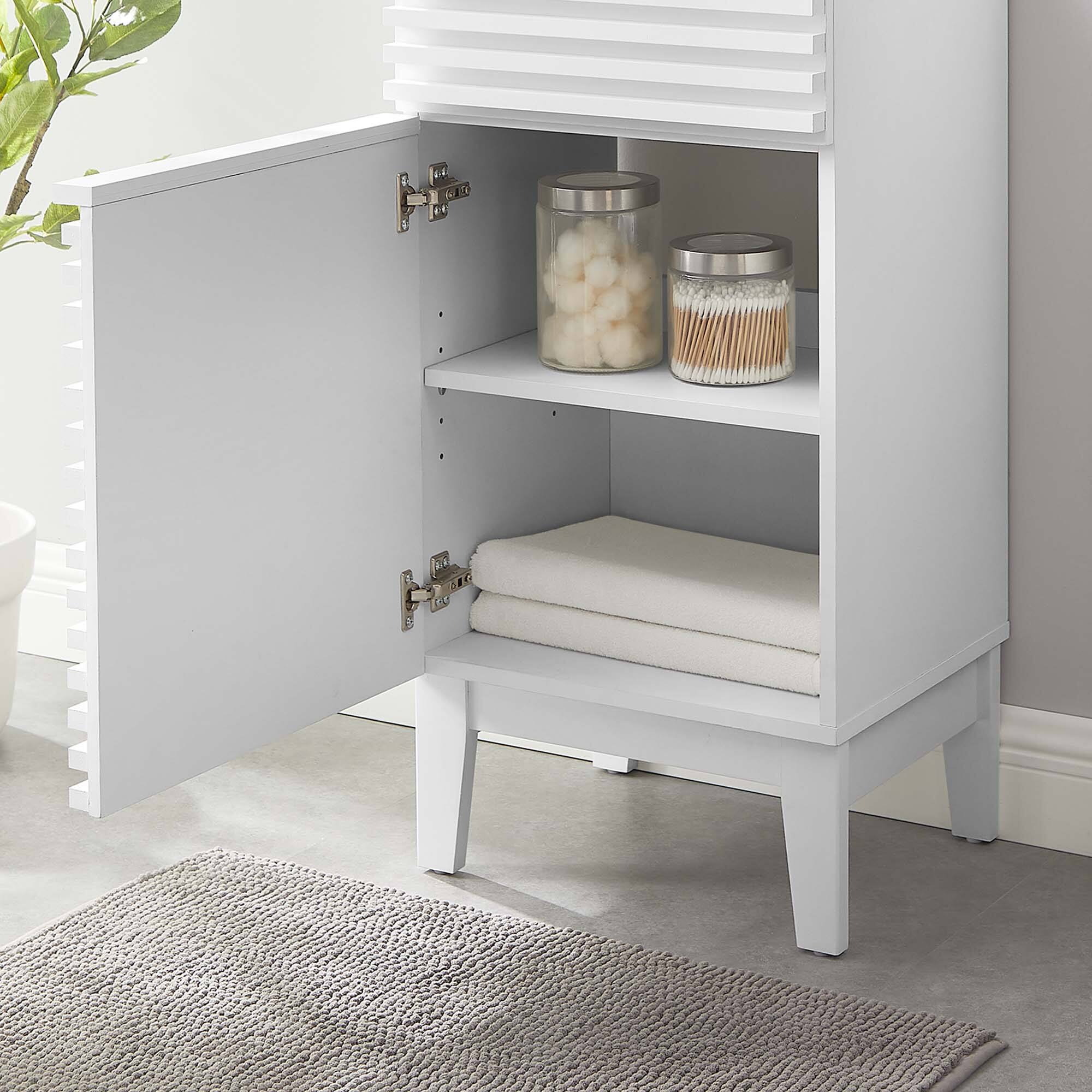 Back. Modway - Render 18" and 24" Bathroom Cabinets Basin Not Included - White.