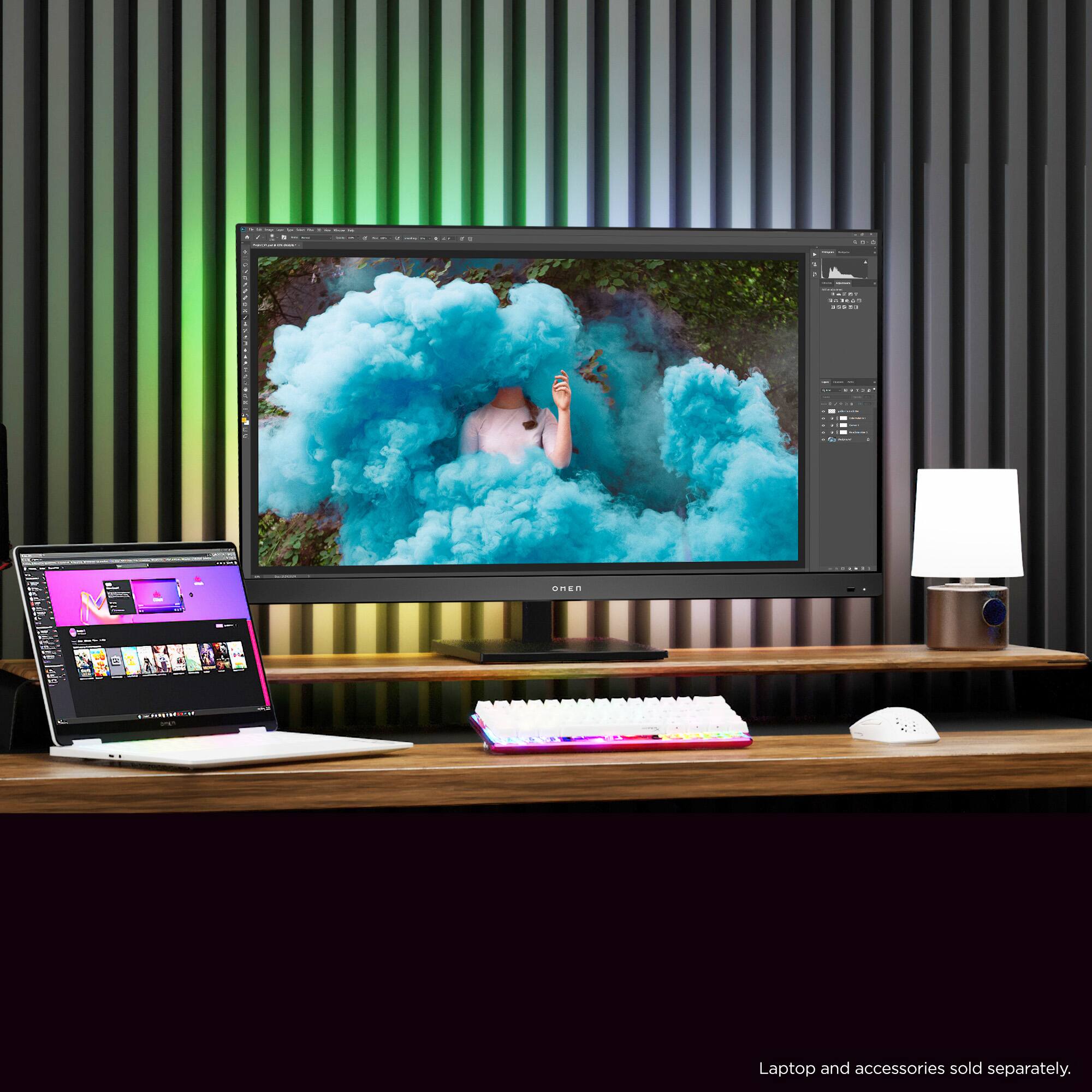 Laptop and accessories sold separately.