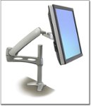 Front Standard. Ergotron - LX  Desk Mount Arm for Flat-Panel Monitors - Silver.