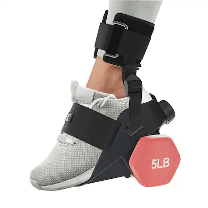 Front. Tzumi - AnkleBell Leg Weights Adapter, Ankle Weights Adjustable Dumbbell Adapter - Black.