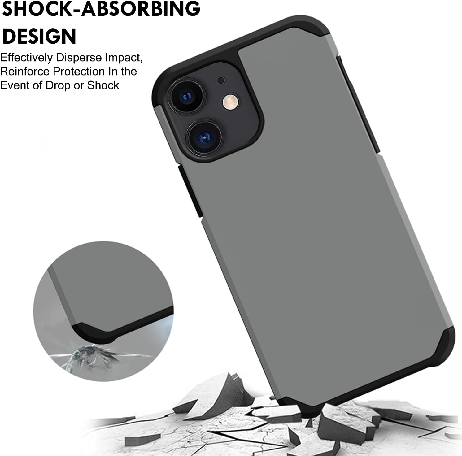 SHOCK-ABSORBING DESIGN  
Effectively Disperse Impact, Reinforce Protection In the Event of Drop or Shock