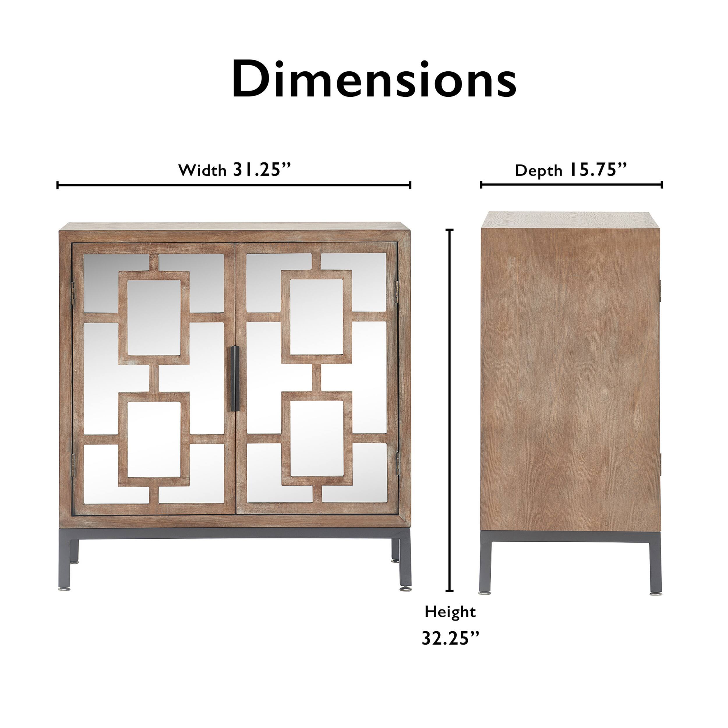 Angle. Tommy Hilfiger - Hayworth 2-Door Accent Cabinet - Ash Gray.