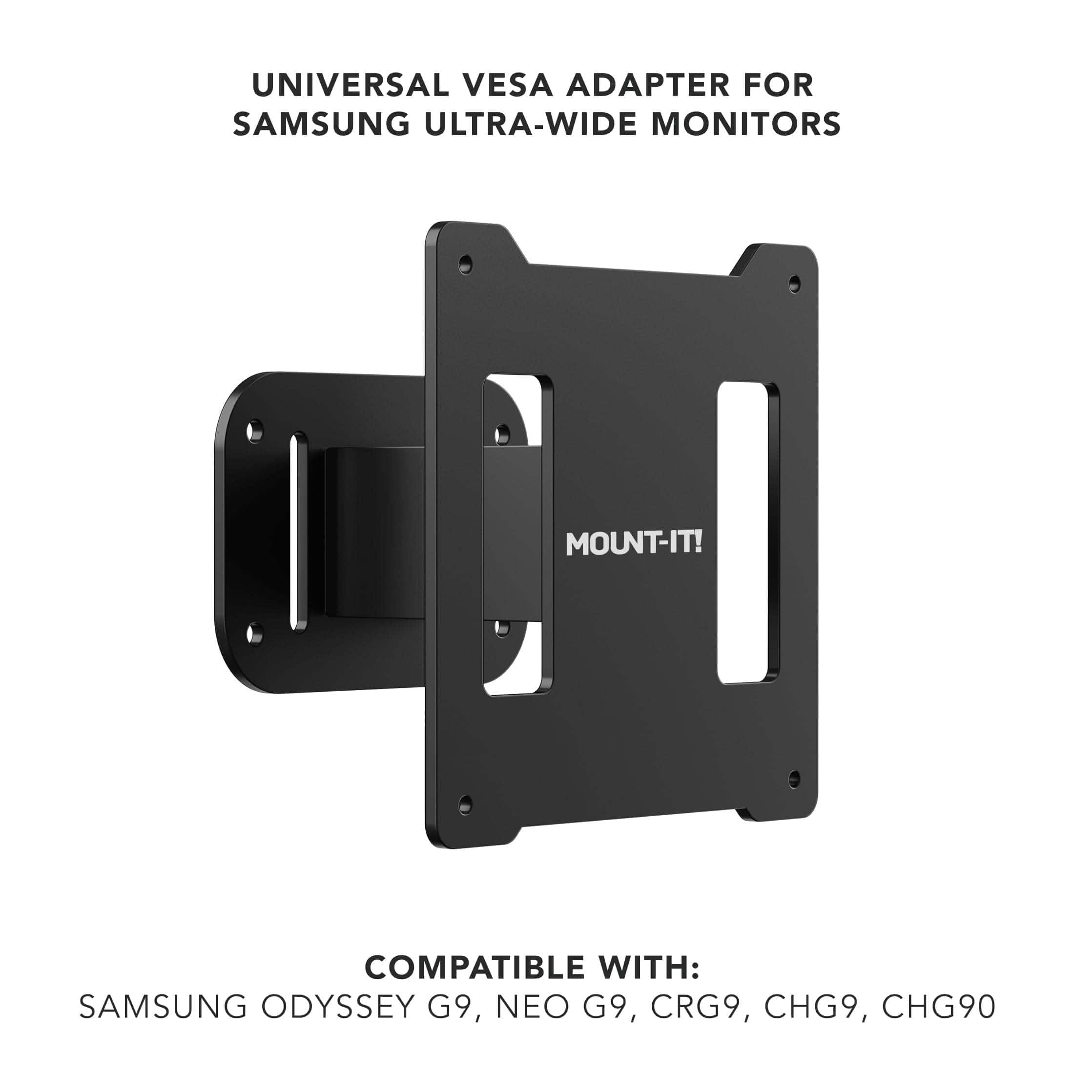 Mount-It! - VESA Adapter for Samsung Monitors Up to 49″ Supports Odyssey G9, Neo G9, CRG9, CHG90 - Black