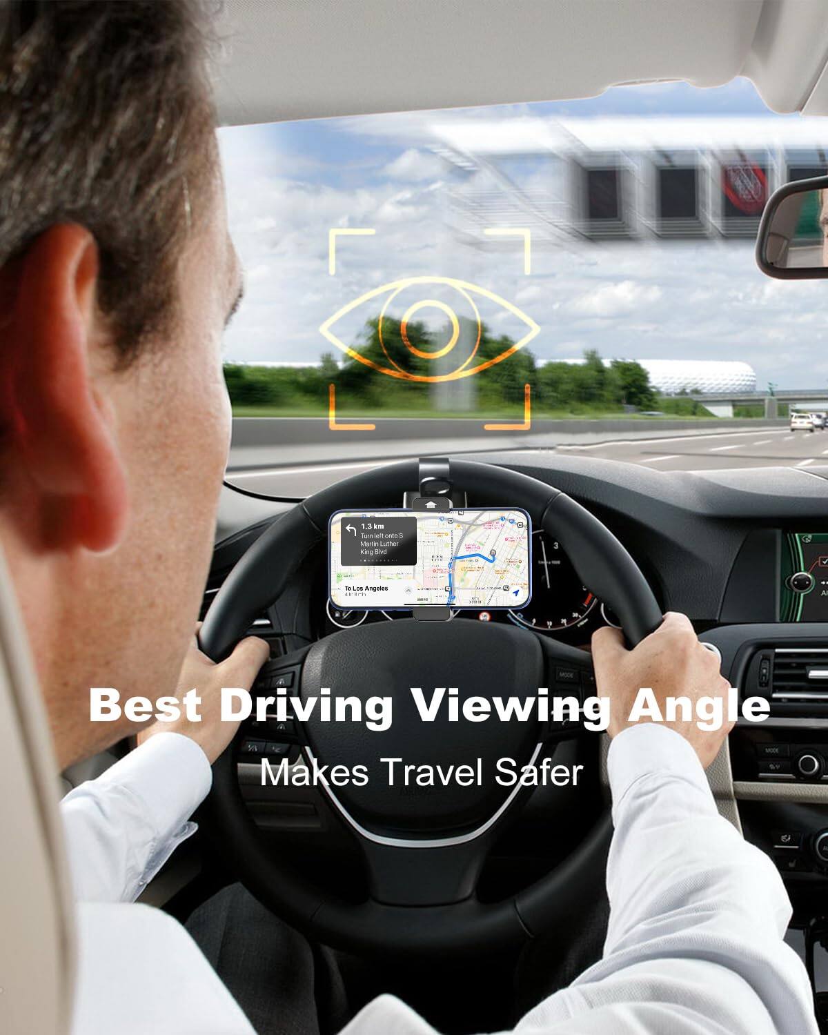 Best Driving Viewing Angle  
Makes Travel Safer