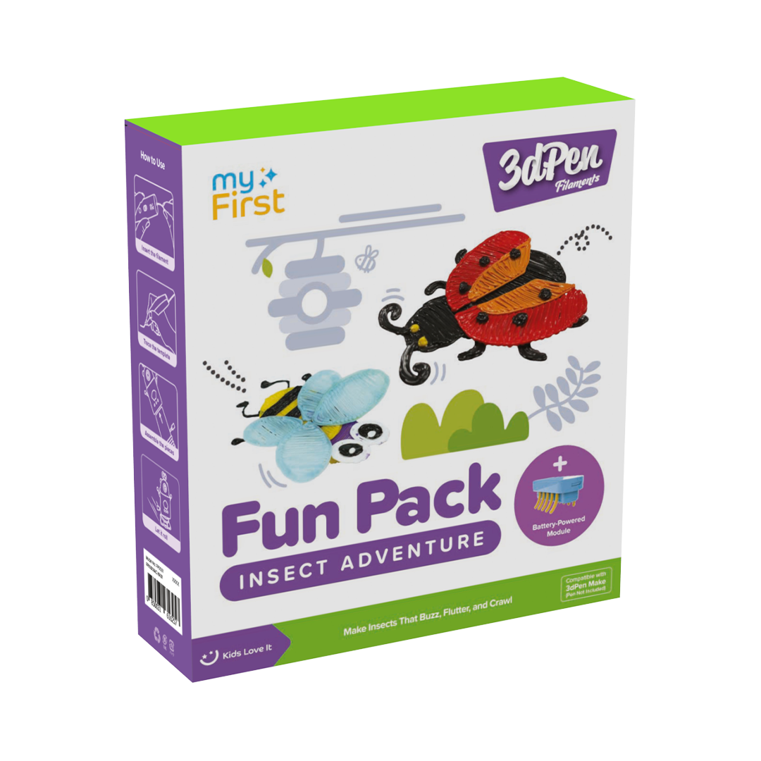 Fun Pack Filament for myFirst 3dPen Make (Insect Adventure) - 3dPen is not included