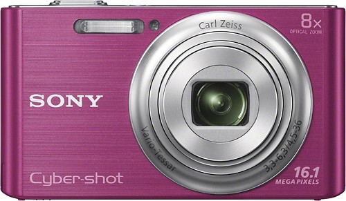  Sony - Cyber-shot DSC-W730 16.1-Megapixel Digital Camera - Pink