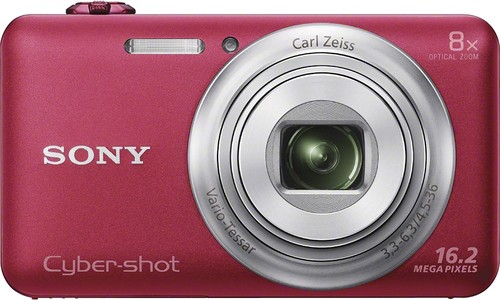  Sony - Cyber-shot DSC-WX80 16.2-Megapixel Digital Camera - Red