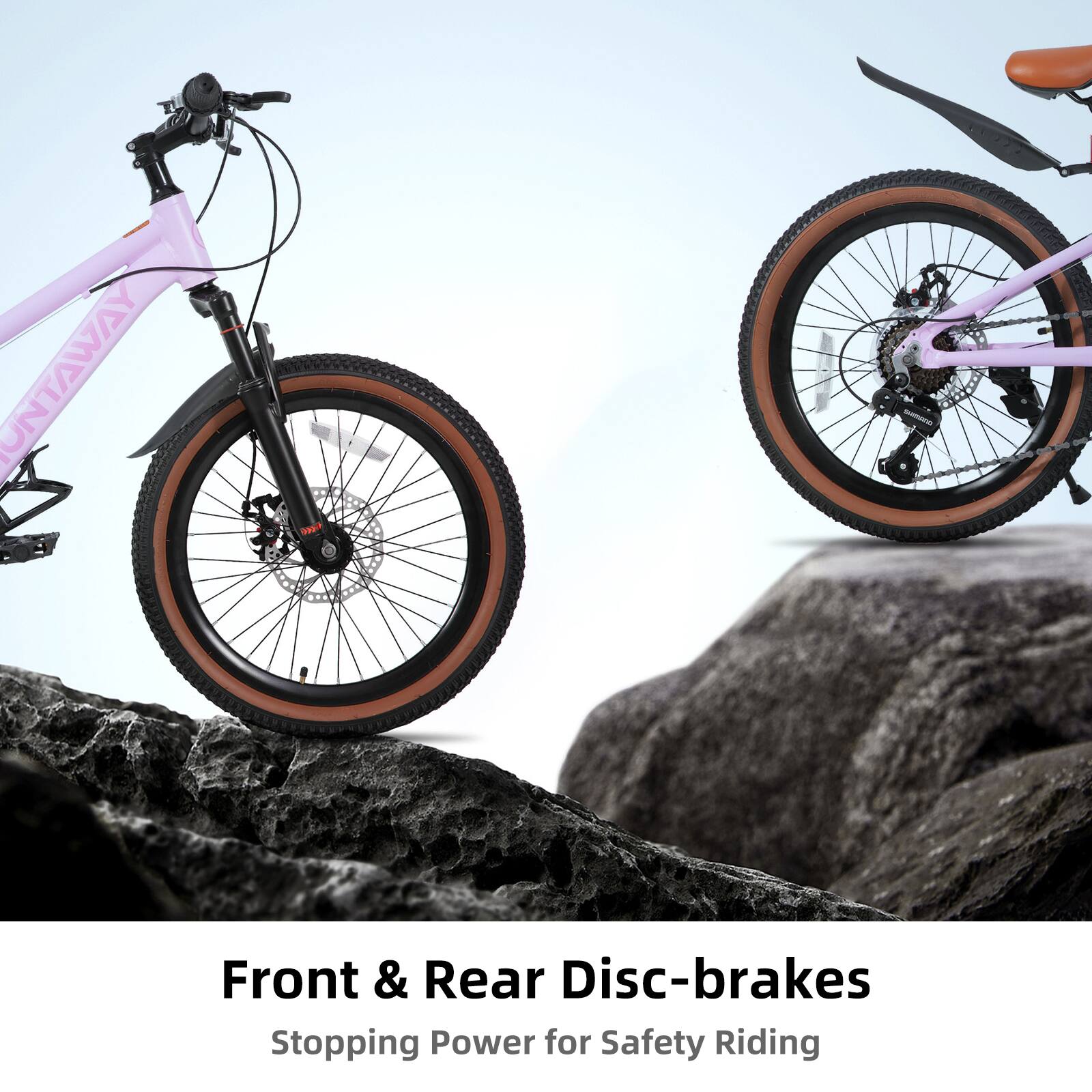 Front & Rear Disc-brakes  
Stopping Power for Safety Riding