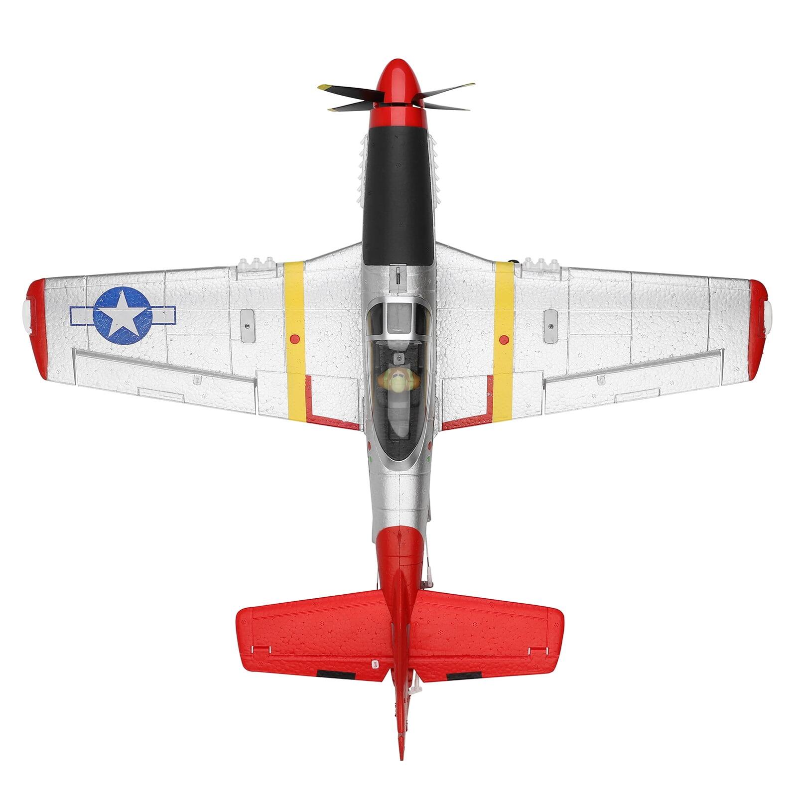 Alt View 7. Topteng - WLtoys XK A280 P51 RC Fighter - 3D/6G Flight Modes, Brushless Motor, LED Light, 2.4G 4CH, RTF for Beginners​.