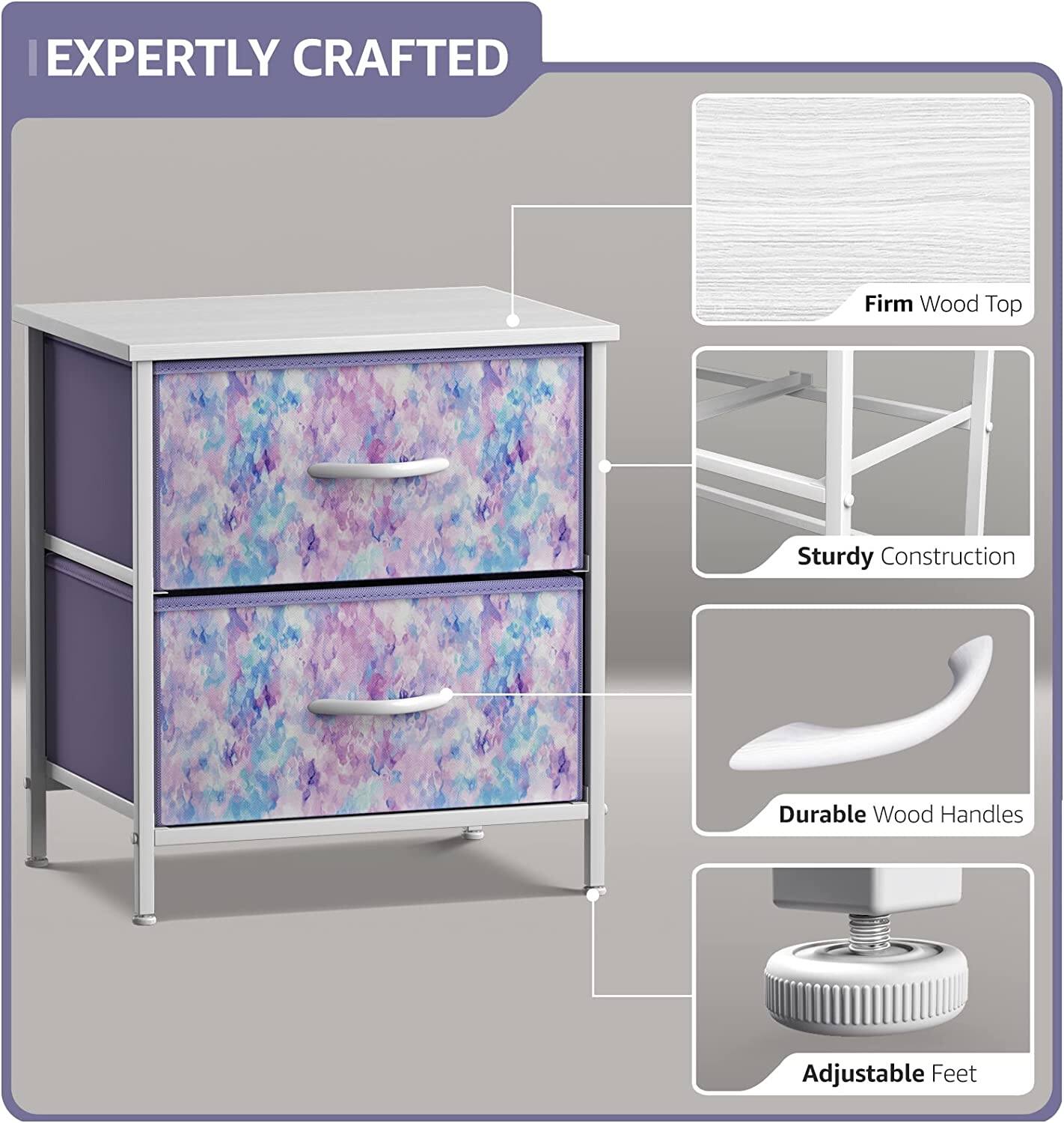 EXPERTLY CRAFTED

- Firm Wood Top
- Sturdy Construction
- Durable Wood Handles
- Adjustable Feet