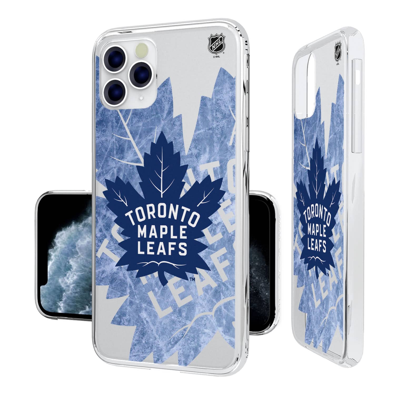 Keyscaper - Toronto Maple Leafs iPhone Clear Ice Case - 12 mini - Multicolor