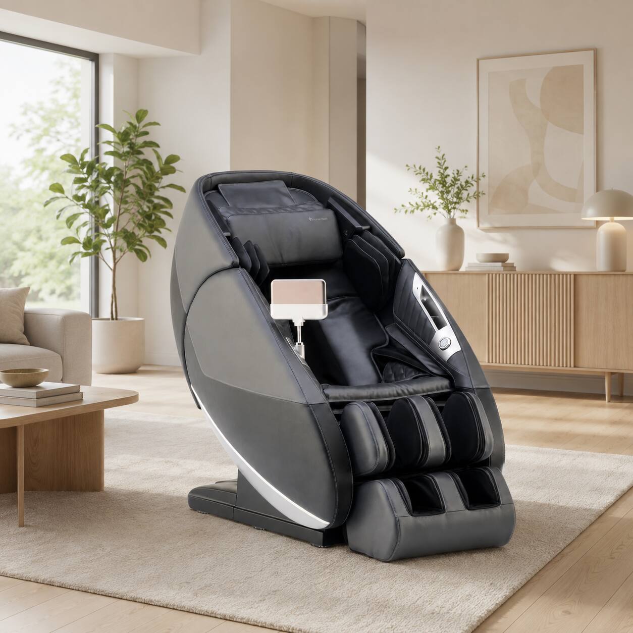 Left. Human Touch - Super Novo 3.0 Massage Chair - Gray - Gray.