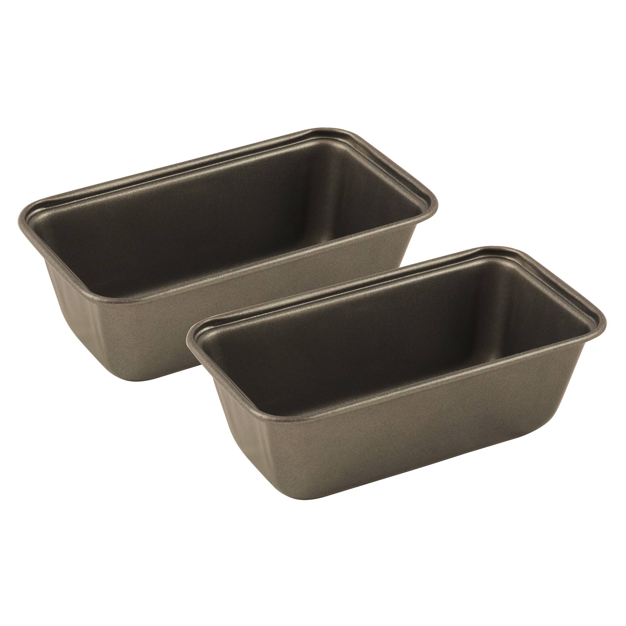 Range Kleen - B10ML 2 Piece Nonstick Mini Loaf Pans, 6 x 3.25 Inch - Alluring grey color