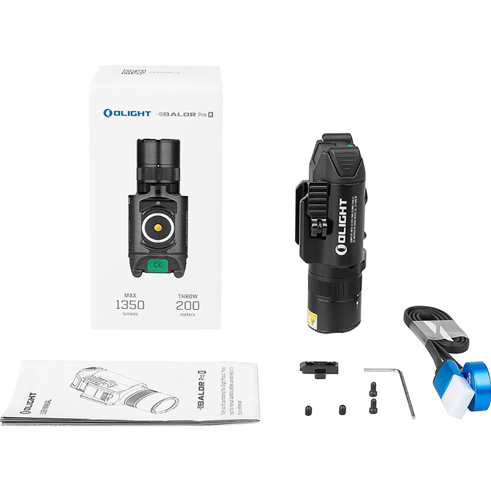 OLIGHT BALDR Pro  
MAX 1350 lumens  
THROW 200 meters