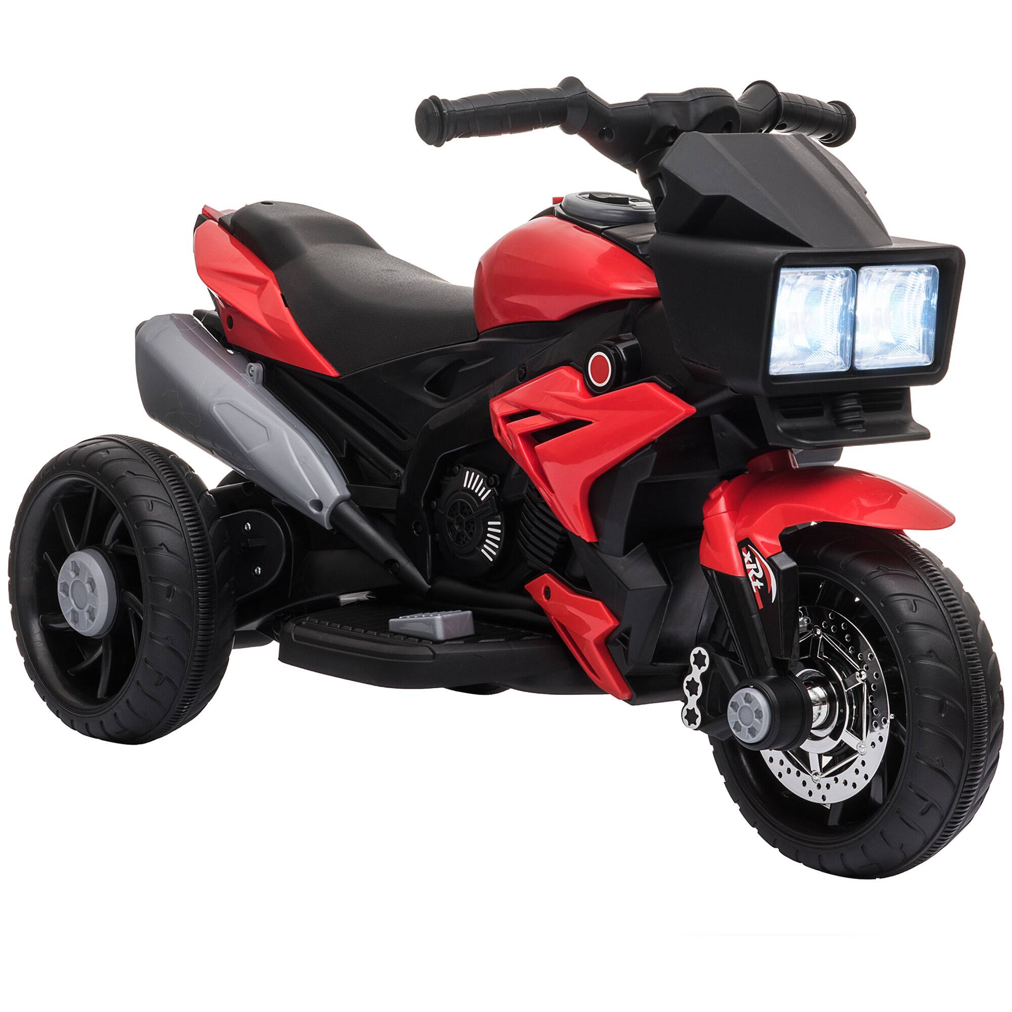 Front. Aosom - 6V Kids Motorcycle Toddler Ride-on Toy, High-Traction Electric Motorbike with F/R Switch, Music, Headlights, Horn.