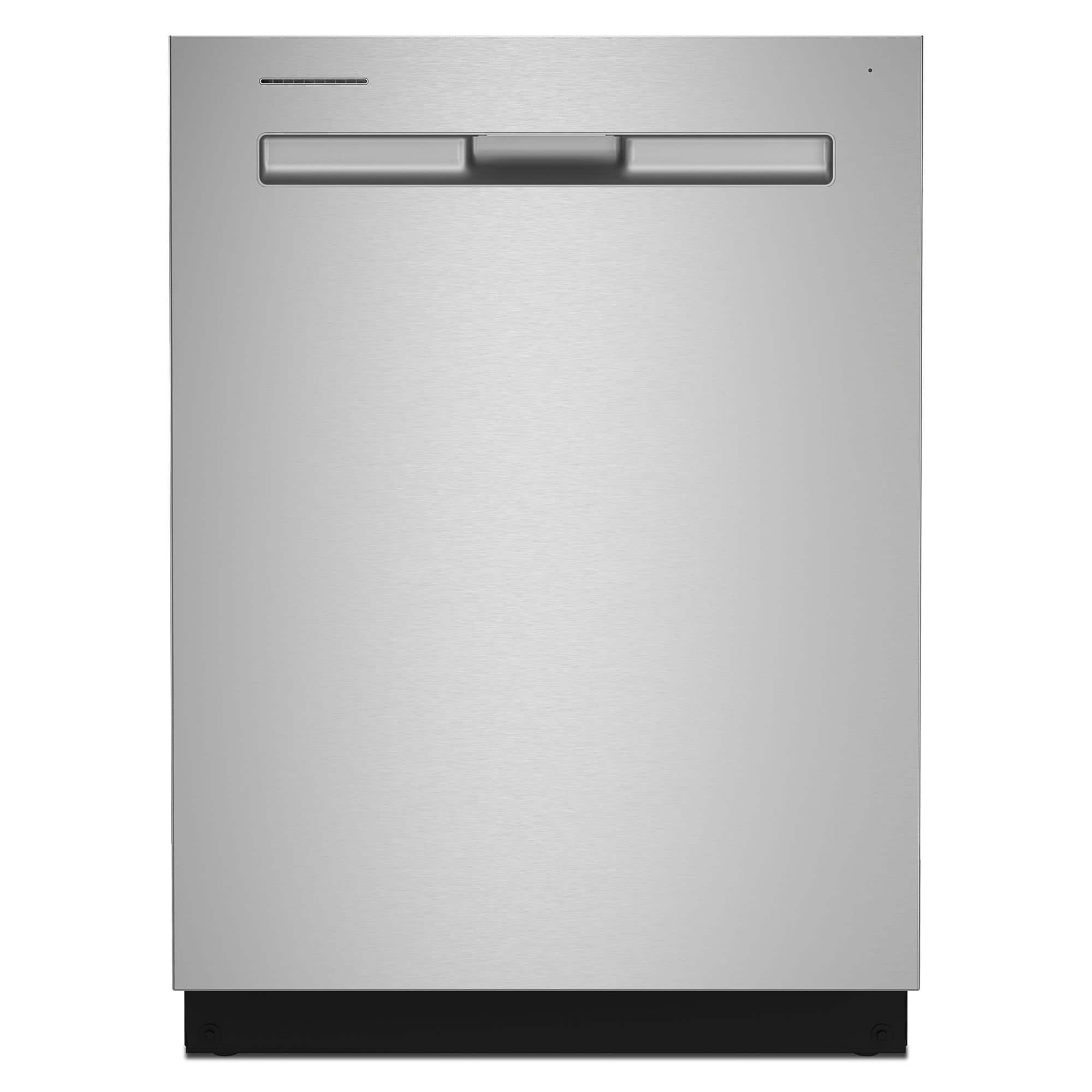 Front. Maytag - 24" Top Control Built-In Stainless Steel Tub Dishwasher with 3rd Rack, Dual Power Filtration, 47 dBA - Stainless Steel.