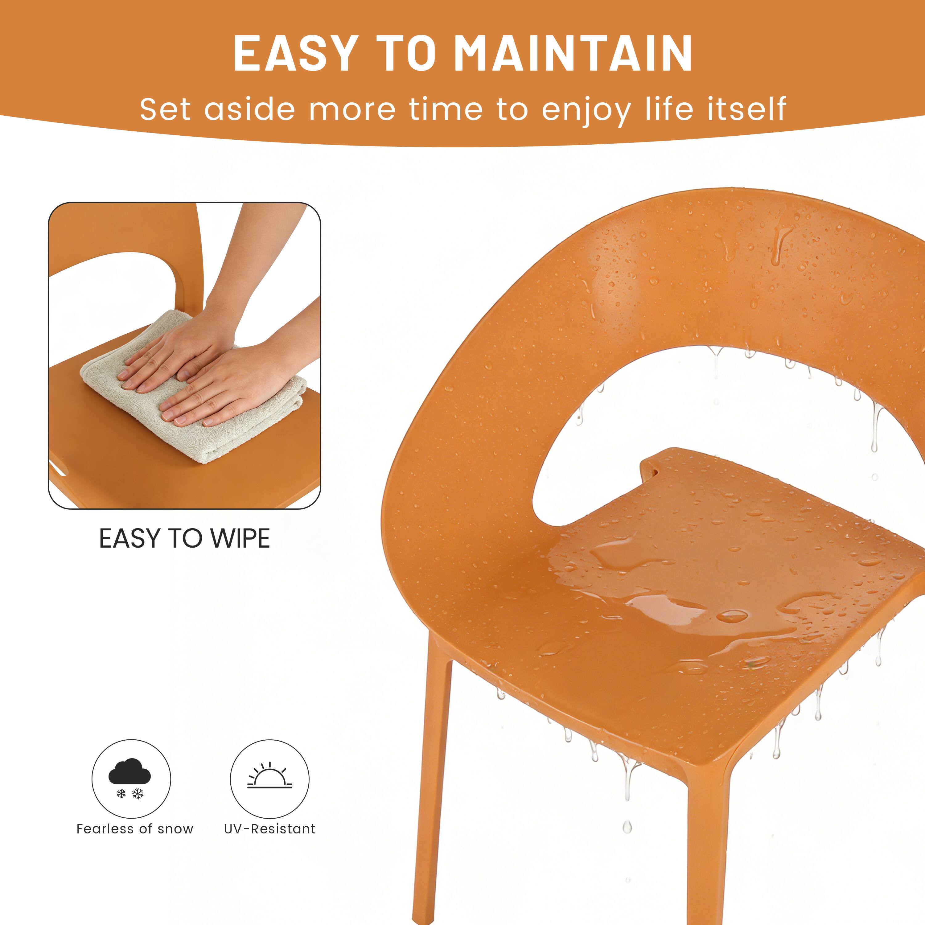 EASY TO MAINTAIN  
Set aside more time to enjoy life itself  

EASY TO WIPE  

Fearless of snow  
UV-Resistant
