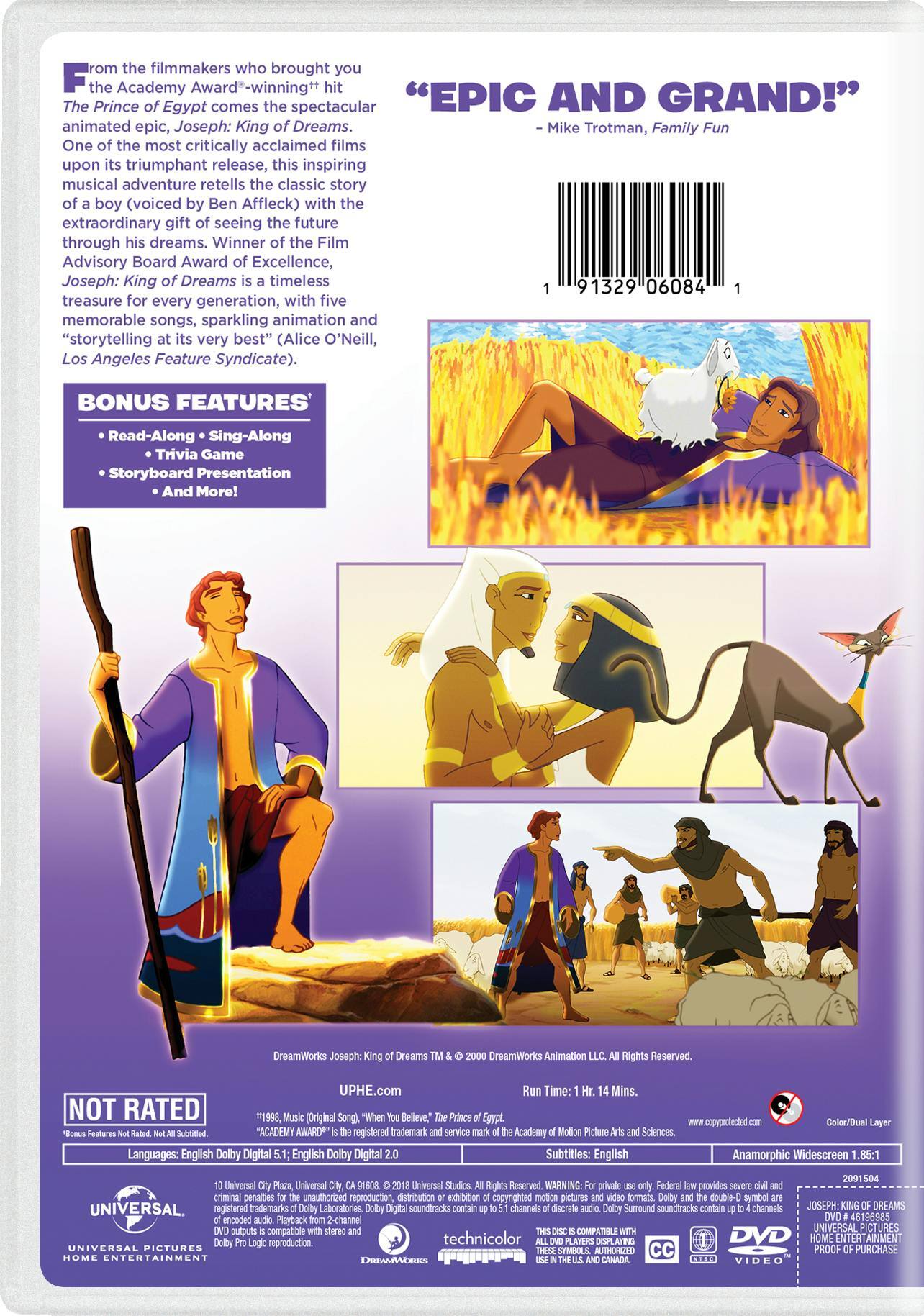 Angle. Joseph: King of Dreams (DVD New Box Art) [DVD].