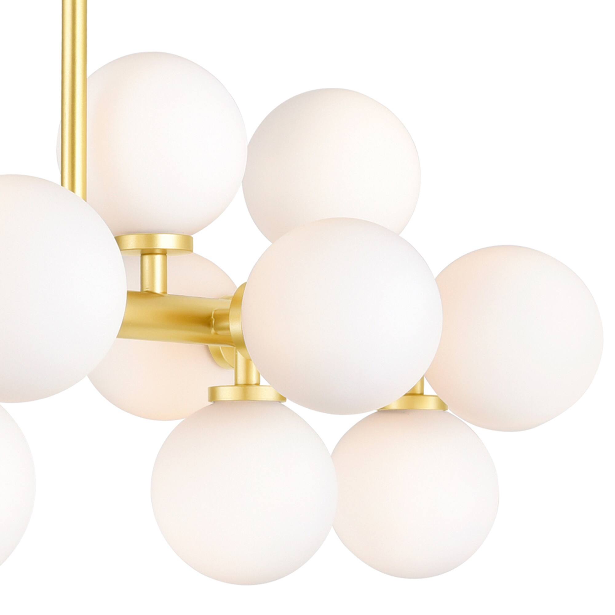 Back. CWI Lighting - Arya 16 Light Chandelier With Satin Gold Finish - Satin Gold.